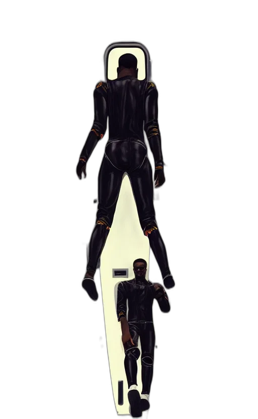 staff, jacket, robot, concept art transparent PNG cut-out