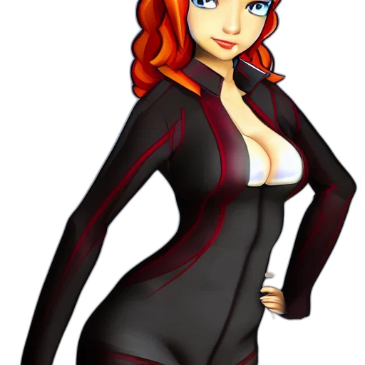 dress, staff, jacket, cartoon, concept art, comic book art, 3d render, anya transparent PNG cut-out