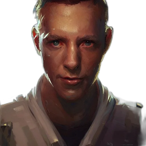 face, staff, robot, concept art transparent PNG cut-out
