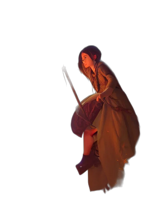 staff, umbrella, sword, weapon, concept art, fantasy art, oil painting, photorealistic transparent PNG cut-out