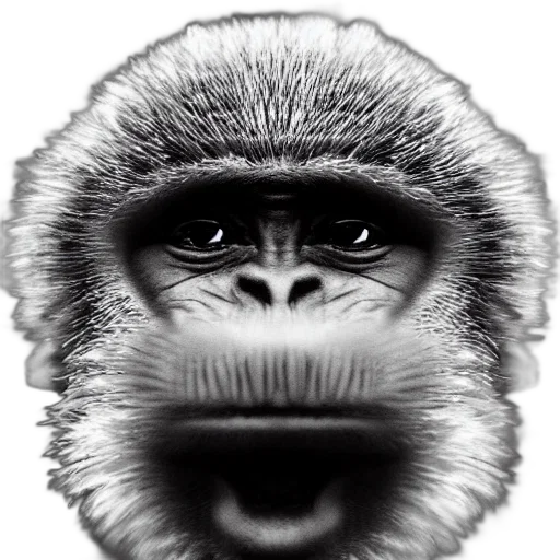animal, face, mask, creature, photorealistic, concept art, 3d render, pencil sketch transparent PNG cut-out