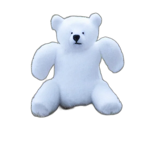 animal, 3d render, ghost, bear transparent PNG cut-out