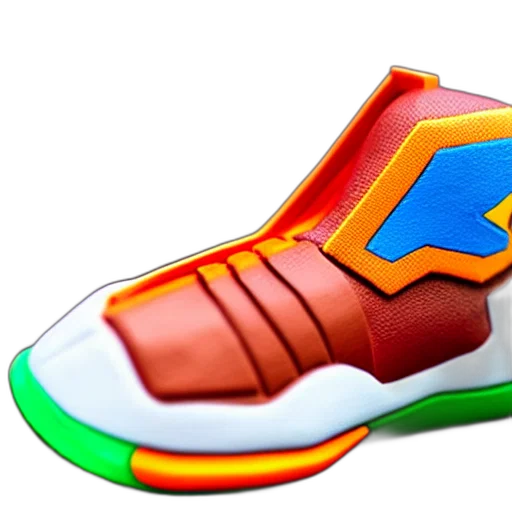 shoes, 3d render, photorealistic, concept art, neon, realistic, scultpure, plastic transparent PNG cut-out
