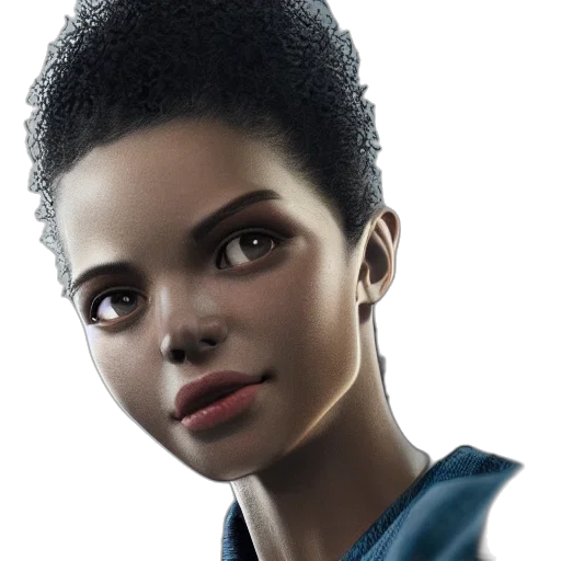 face, robot, concept art, photorealistic transparent PNG cut-out