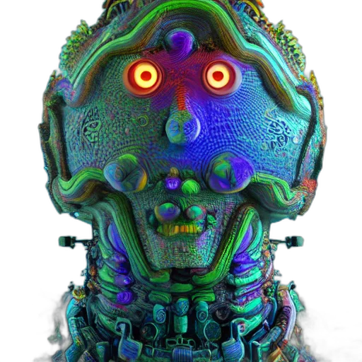 robot, mask, face, creature transparent PNG cut-out