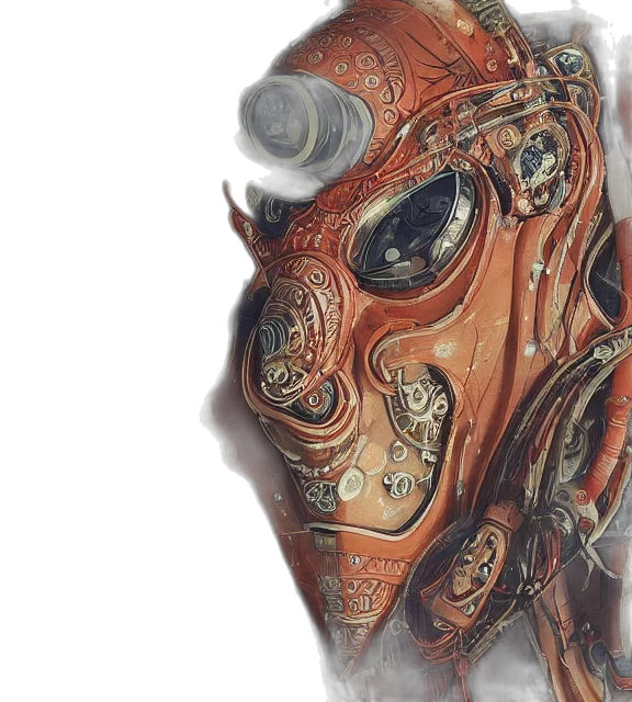 mask, face, jewelry, robot transparent PNG cut-out