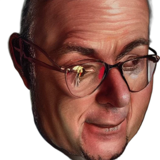 face, mask, staff, crown, photorealistic, 3d render, cartoon, concept art transparent PNG cut-out