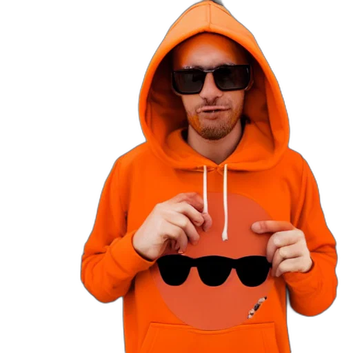 jacket, hat, staff, mask, 3d render, portrait, photo, kangaroo transparent PNG cut-out