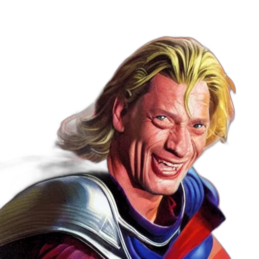 face, hair, comic book art, photorealistic transparent PNG cut-out