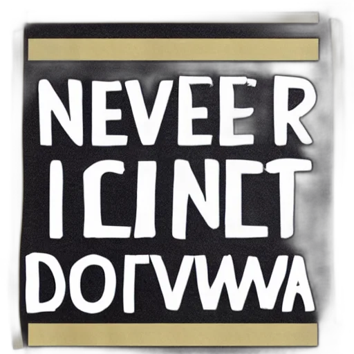 never, gonna, let, down transparent PNG cut-out