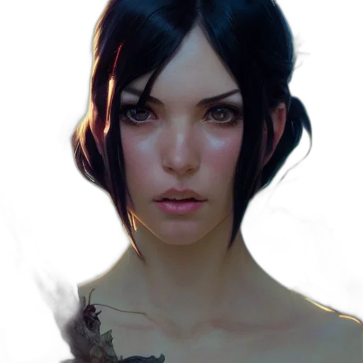 face, staff, mask, fantasy art transparent PNG cut-out