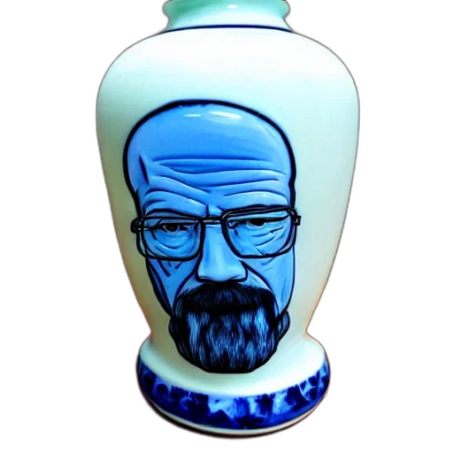 bottle, mask, face, photorealistic, cartoon, 3d render, vaporwave, blue transparent PNG cut-out