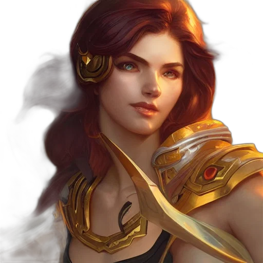 face, sword, staff, fantasy art, concept art, photorealistic, comic book art, golden transparent PNG cut-out