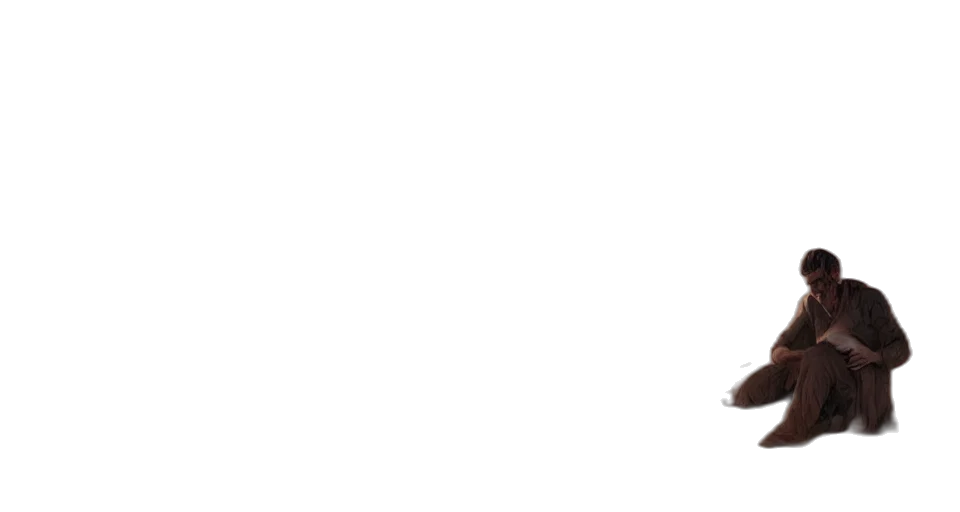 staff, man, resting, desert, night, artstation transparent PNG cut-out