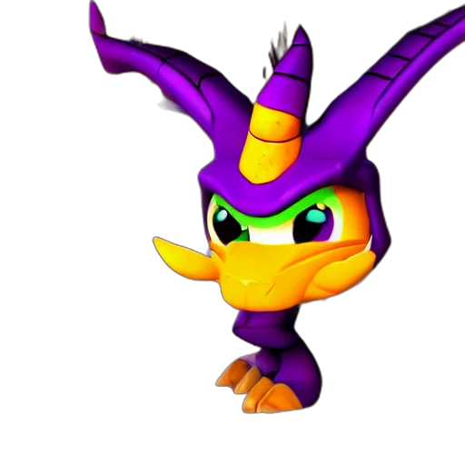 dragon, hat, crown, animal, 3d render, concept art, pixel art, fantasy art transparent PNG cut-out