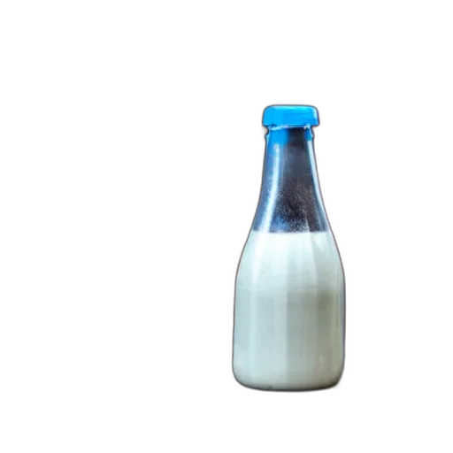 bottle, food, animal, weapon, 3d render, photorealistic, blue, milk transparent PNG cut-out