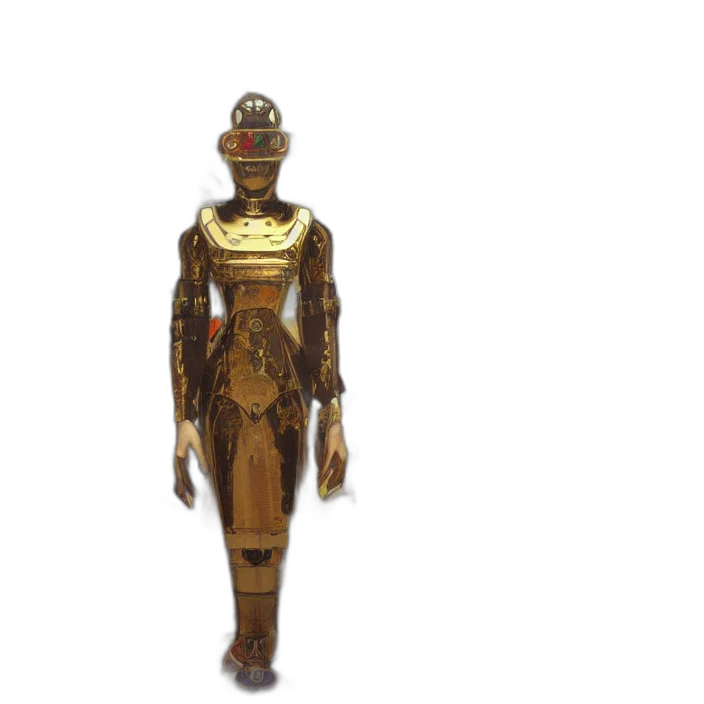 robot, staff, jewelry, mask transparent PNG cut-out