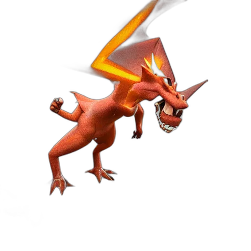 dragon, staff, creature, animal, concept art, 3d render, fantasy art, pixel art transparent PNG cut-out