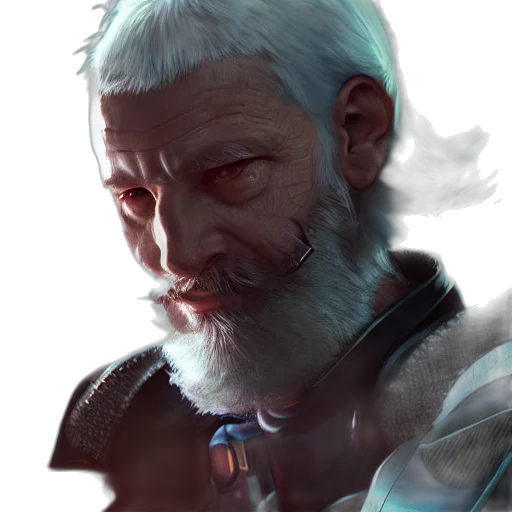 face, robot, staff, sword transparent PNG cut-out
