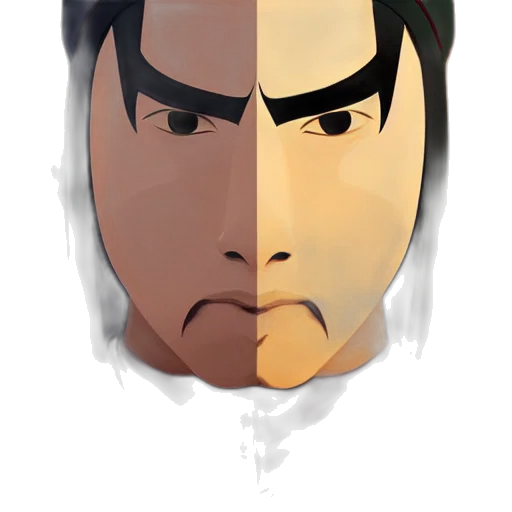 face, mask, cartoon, 3d render, concept art, comic book art, outer space, icon transparent PNG cut-out