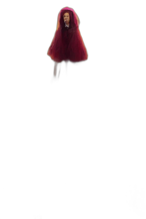 dress, hat, umbrella, hair, 3d render, concept art, photorealistic, pixel art transparent PNG cut-out
