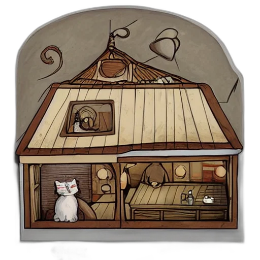 furniture, concept art, 3d render, fantasy art transparent PNG cut-out