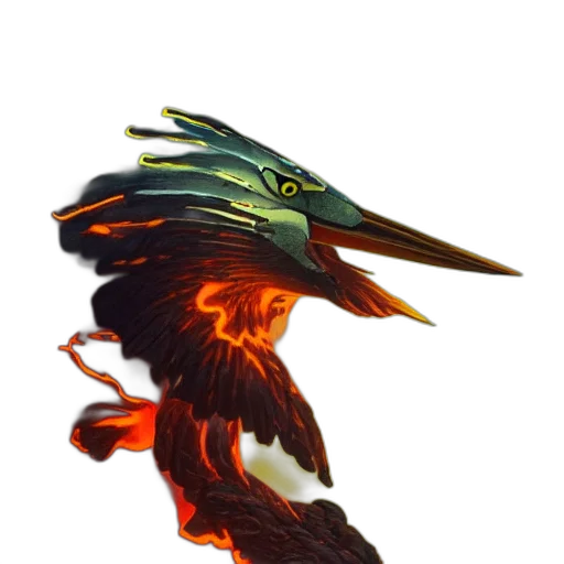 dragon, staff, creature, mask, concept art, fantasy art, watercolor, pixel art transparent PNG cut-out