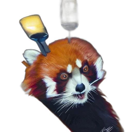 staff, bottle, animal, concept art, photorealistic, oil painting, fantasy art, greg transparent PNG cut-out