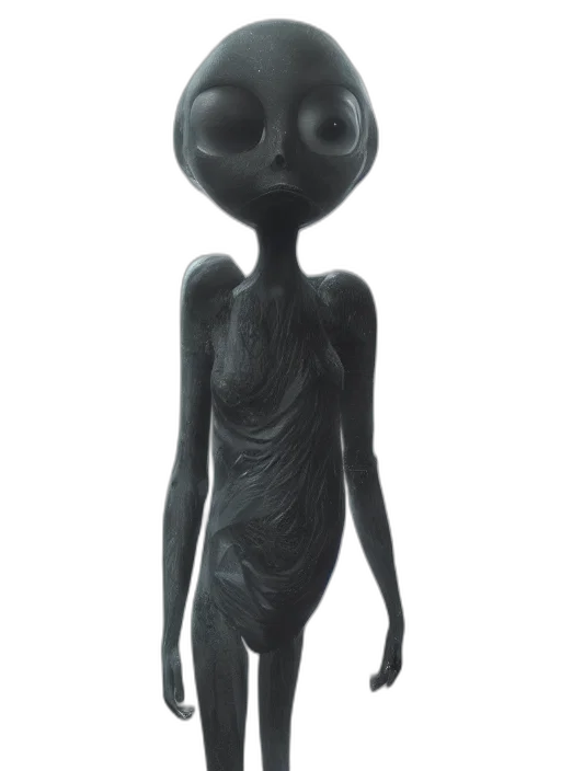 creature, dress, staff, mask transparent PNG cut-out