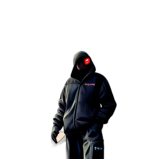 jacket, staff, mask, robot transparent PNG cut-out