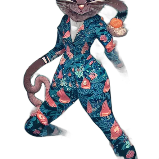 dress, creature, animal, jacket, concept art, cartoon, watercolor, 3d render transparent PNG cut-out