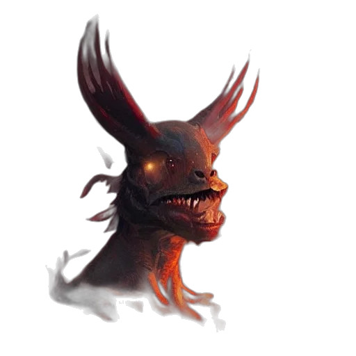dragon, creature, mask, face, concept art, fantasy art, 3d render, photorealistic transparent PNG cut-out