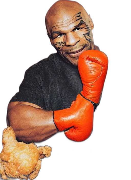 animal, weapon, face, mask, photorealistic, portrait, mike, tyson transparent PNG cut-out