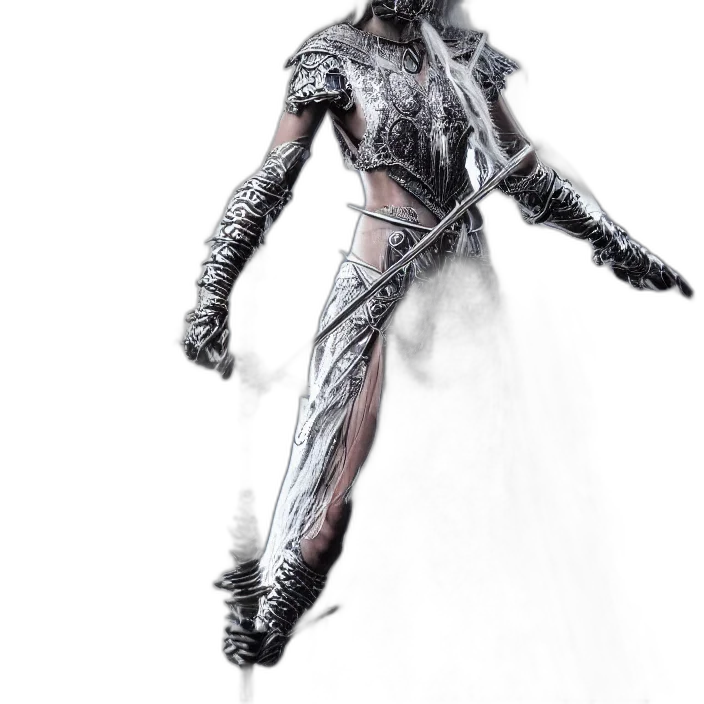 creature, dragon, sword, staff transparent PNG cut-out