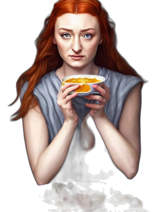 food, face, dress, crown transparent PNG cut-out