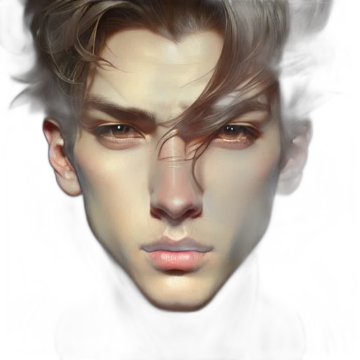 face, mask, creature, hair, photorealistic, fantasy art, oil painting, watercolor transparent PNG cut-out