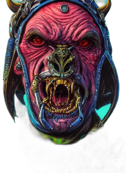 mask, face, creature, staff transparent PNG cut-out