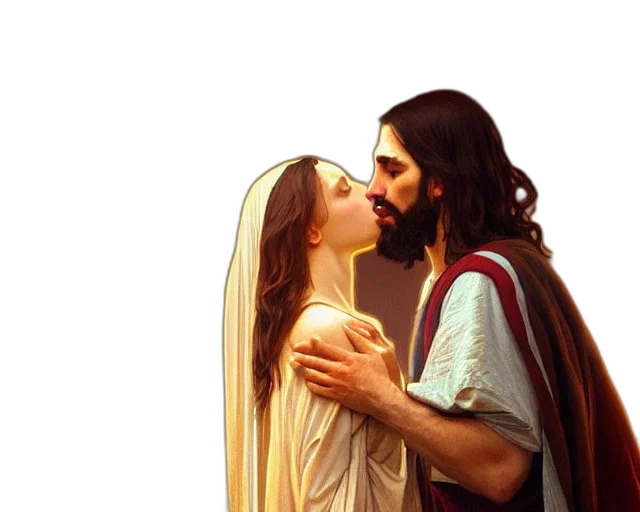 photorealistic, oil painting, 3d render, concept art, forest, fire, photography, jesus transparent PNG cut-out