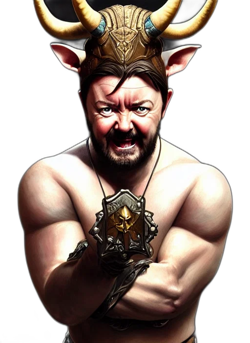 crown, animal, staff, fantasy art transparent PNG cut-out