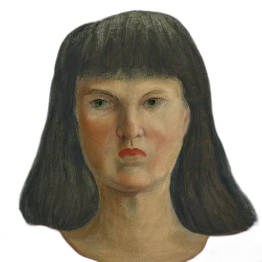 face, mask, hair, crown, oil painting, photorealistic, 3d render, concept art transparent PNG cut-out