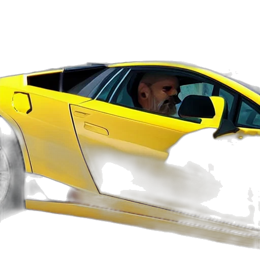 car, 3d render, concept art, photorealistic, watercolor, walter, white, lamborghini transparent PNG cut-out