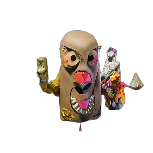 mask, robot, jewelry, staff transparent PNG cut-out