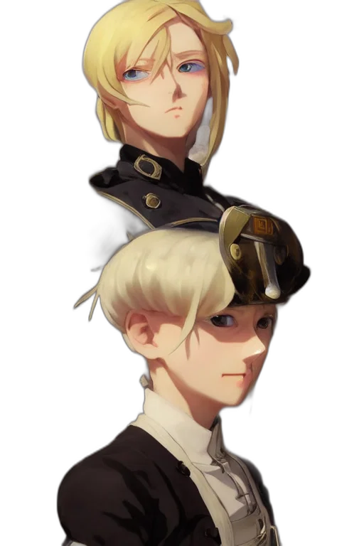 staff, crown, hat, face, concept art, anime, fantasy art, pixel art transparent PNG cut-out