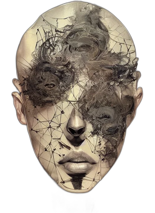 mask, face, crown, hair transparent PNG cut-out