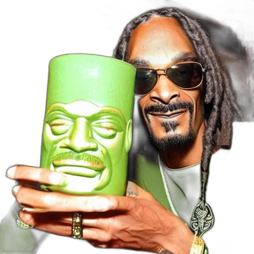 bottle, mask, face, animal, green, snoop, dogg, trader transparent PNG cut-out
