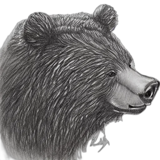 animal, face, creature, pencil sketch transparent PNG cut-out