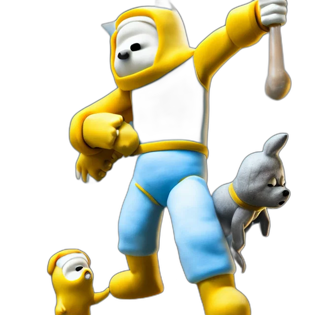 staff, robot, animal, concept art, 3d render, photorealistic, cartoon, full transparent PNG cut-out