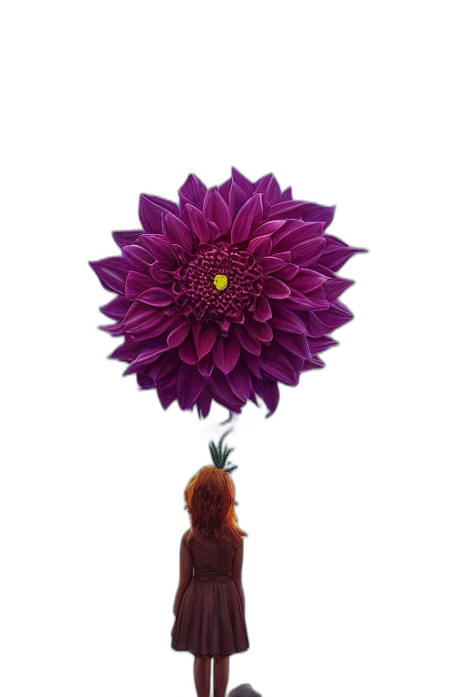 flower, umbrella, staff, crown, 3d render, concept art, photorealistic, fantasy art transparent PNG cut-out
