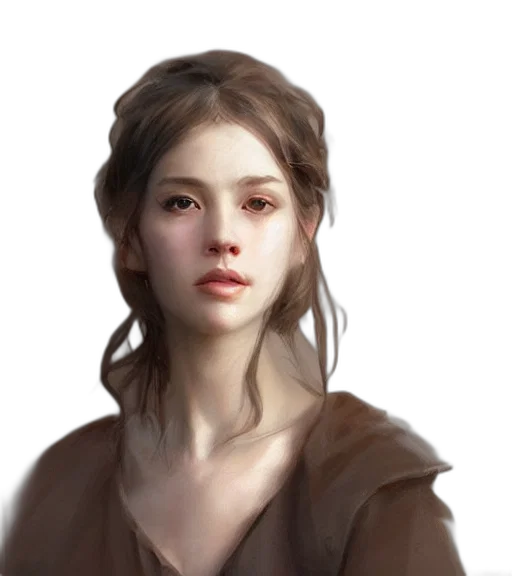 face, staff, dress, dragon transparent PNG cut-out