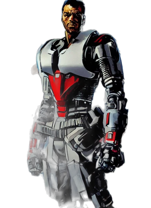 robot, jacket, concept art, 3d render transparent PNG cut-out